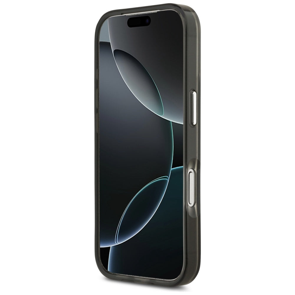 Guess IML Gradient Triangle Logo MagSafe dėklas iPhone 17 Pro Max - juodas -- iPhone 17 Pro Max