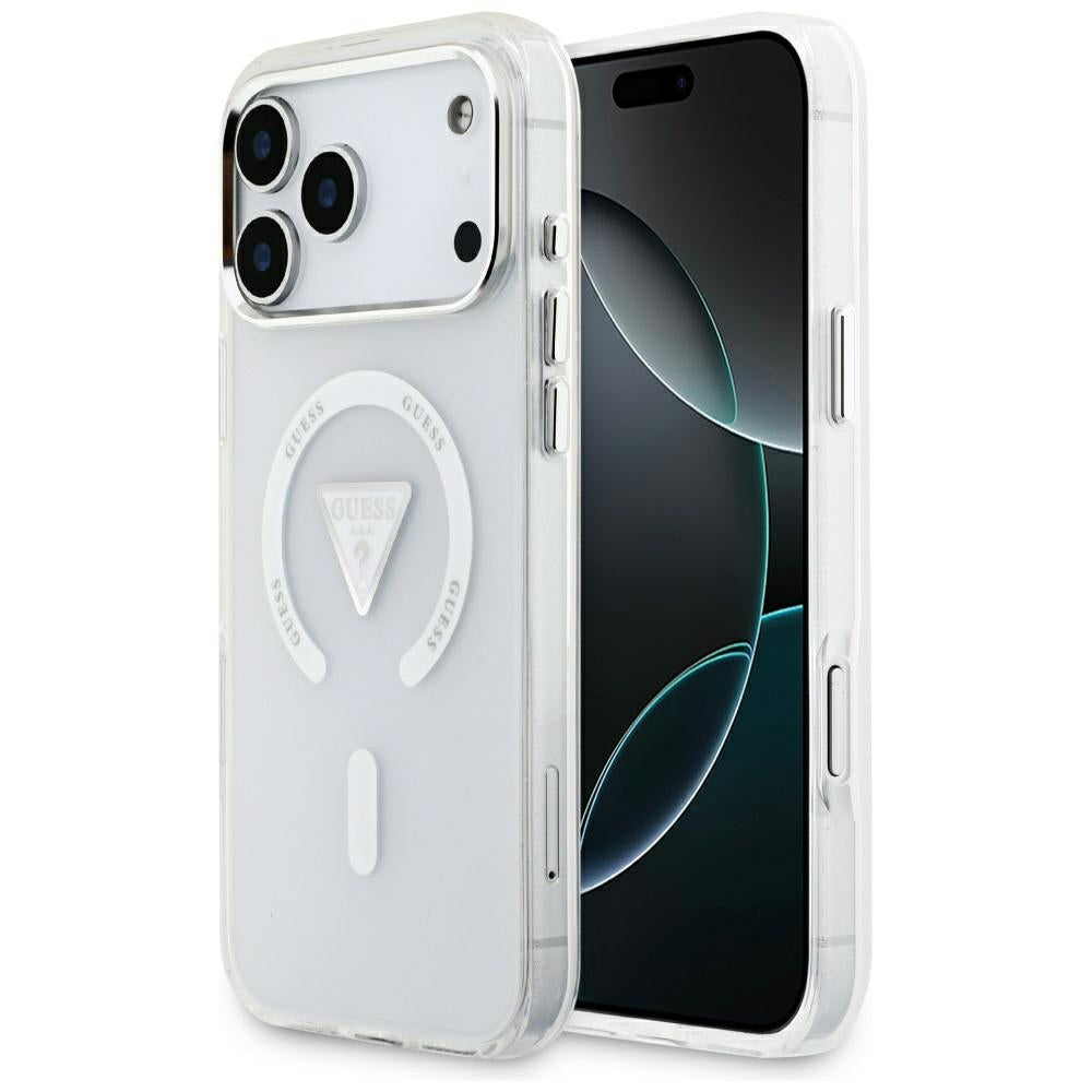 Guess IML Gradient Triangle Logo MagSafe dėklas iPhone 17 Pro Max - skaidrus -- iPhone 17 Pro Max