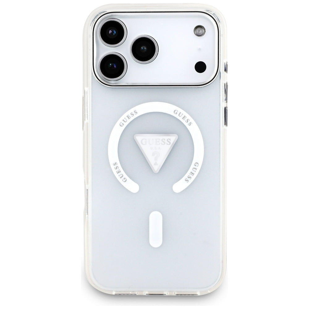 Guess IML Gradient Triangle Logo MagSafe dėklas iPhone 17 Pro Max - skaidrus -- iPhone 17 Pro Max