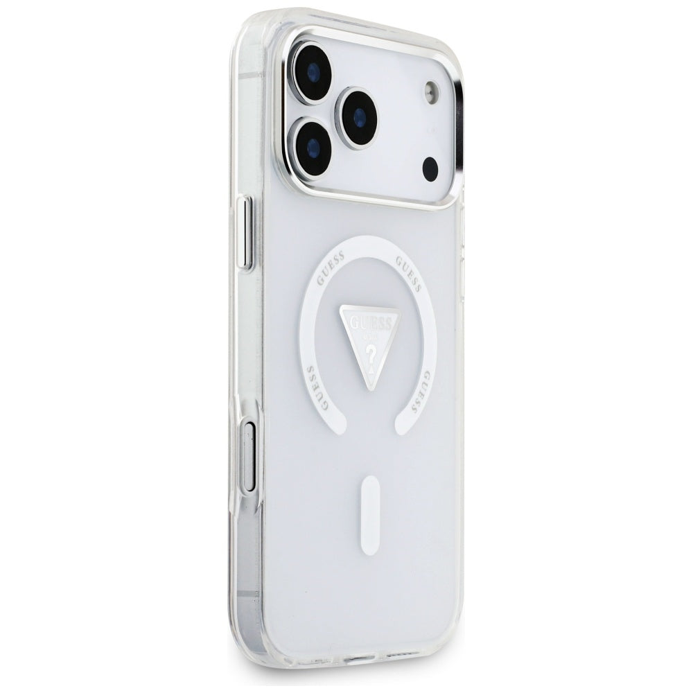 Guess IML Gradient Triangle Logo MagSafe dėklas iPhone 17 Pro Max - skaidrus -- iPhone 17 Pro Max