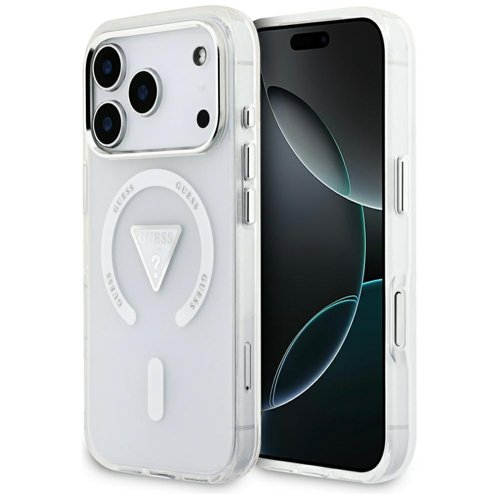 Guess IML Gradient Triangle Logo MagSafe dėklas iPhone 17 Pro - skaidrus -- iPhone 17 Pro