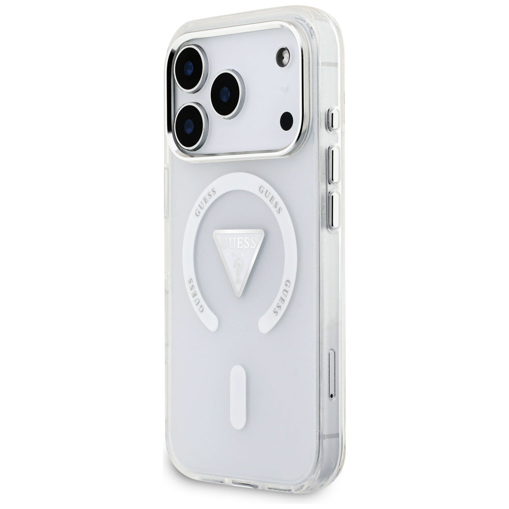 Guess IML Gradient Triangle Logo MagSafe dėklas iPhone 17 Pro - skaidrus -- iPhone 17 Pro