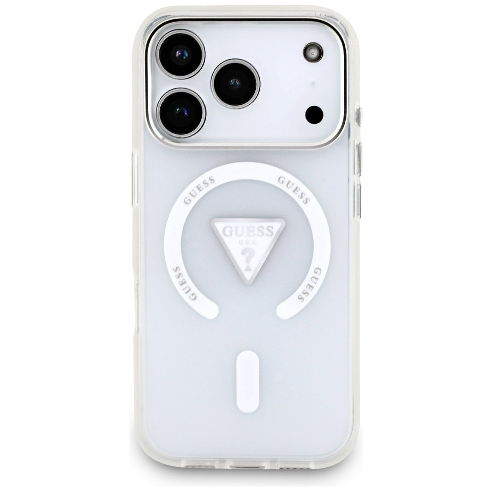 Guess IML Gradient Triangle Logo MagSafe dėklas iPhone 17 Pro - skaidrus -- iPhone 17 Pro