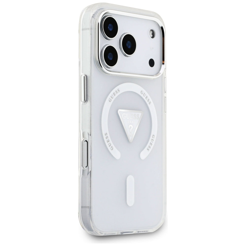 Guess IML Gradient Triangle Logo MagSafe dėklas iPhone 17 Pro - skaidrus -- iPhone 17 Pro