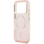 Guess IML Gradient Triangle Logo MagSafe dėklas iPhone 17 Pro - rožinis -- iPhone 17 Pro