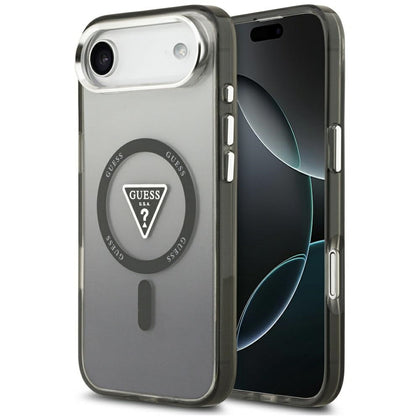 Guess IML Gradient Triangle Logo MagSafe dėklas iPhone Air - juodas -- iPhone Air