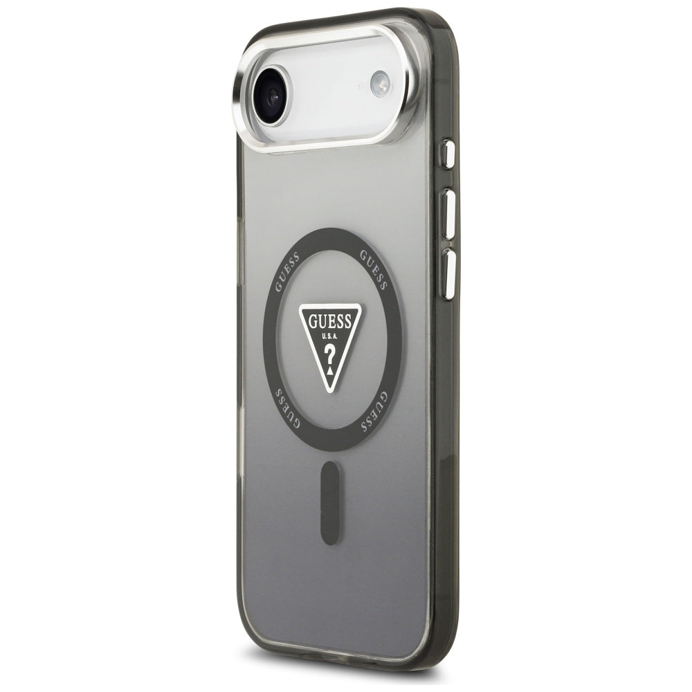 Guess IML Gradient Triangle Logo MagSafe dėklas iPhone Air - juodas -- iPhone Air