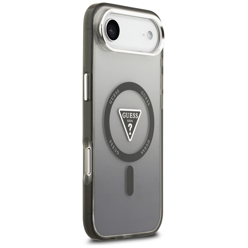 Guess IML Gradient Triangle Logo MagSafe dėklas iPhone Air - juodas -- iPhone Air