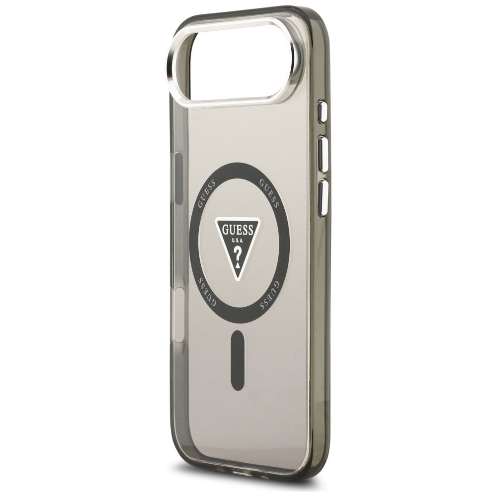 Guess IML Gradient Triangle Logo MagSafe dėklas iPhone Air - juodas -- iPhone Air