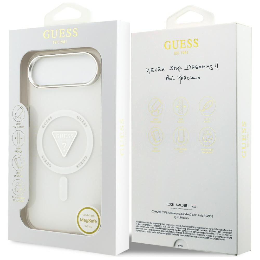 Guess IML Gradient Triangle Logo MagSafe dėklas iPhone Air - skaidrus -- iPhone Air