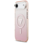 Guess IML Gradient Triangle Logo MagSafe dėklas iPhone Air - rožinis -- iPhone Air