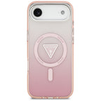 Guess IML Gradient Triangle Logo MagSafe dėklas iPhone Air - rožinis -- iPhone Air