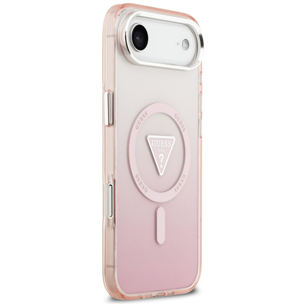 Guess IML Gradient Triangle Logo MagSafe dėklas iPhone Air - rožinis -- iPhone Air