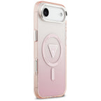 Guess IML Gradient Triangle Logo MagSafe dėklas iPhone Air - rožinis -- iPhone Air