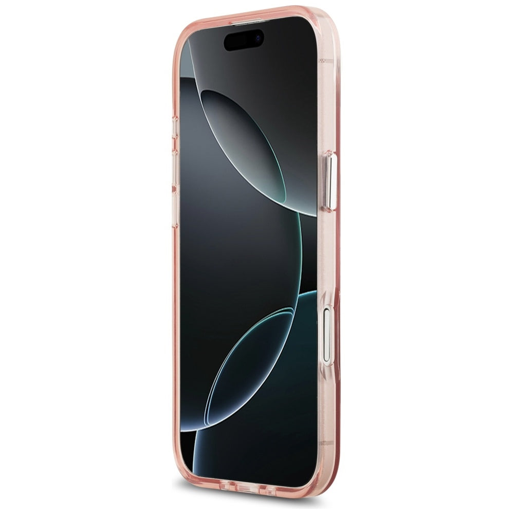 Guess IML Gradient Triangle Logo MagSafe dėklas iPhone Air - rožinis -- iPhone Air