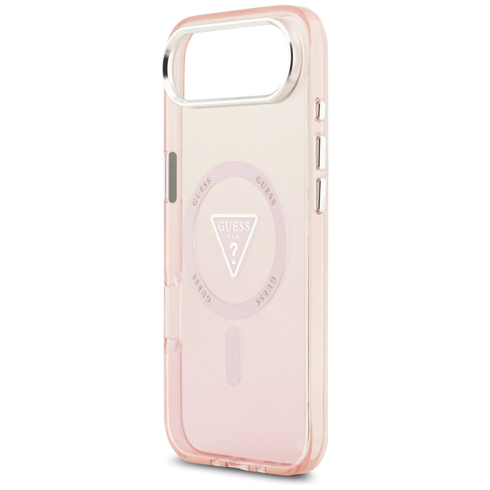 Guess IML Gradient Triangle Logo MagSafe dėklas iPhone Air - rožinis -- iPhone Air