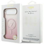 Guess IML Gradient Triangle Logo MagSafe dėklas iPhone Air - rožinis -- iPhone Air
