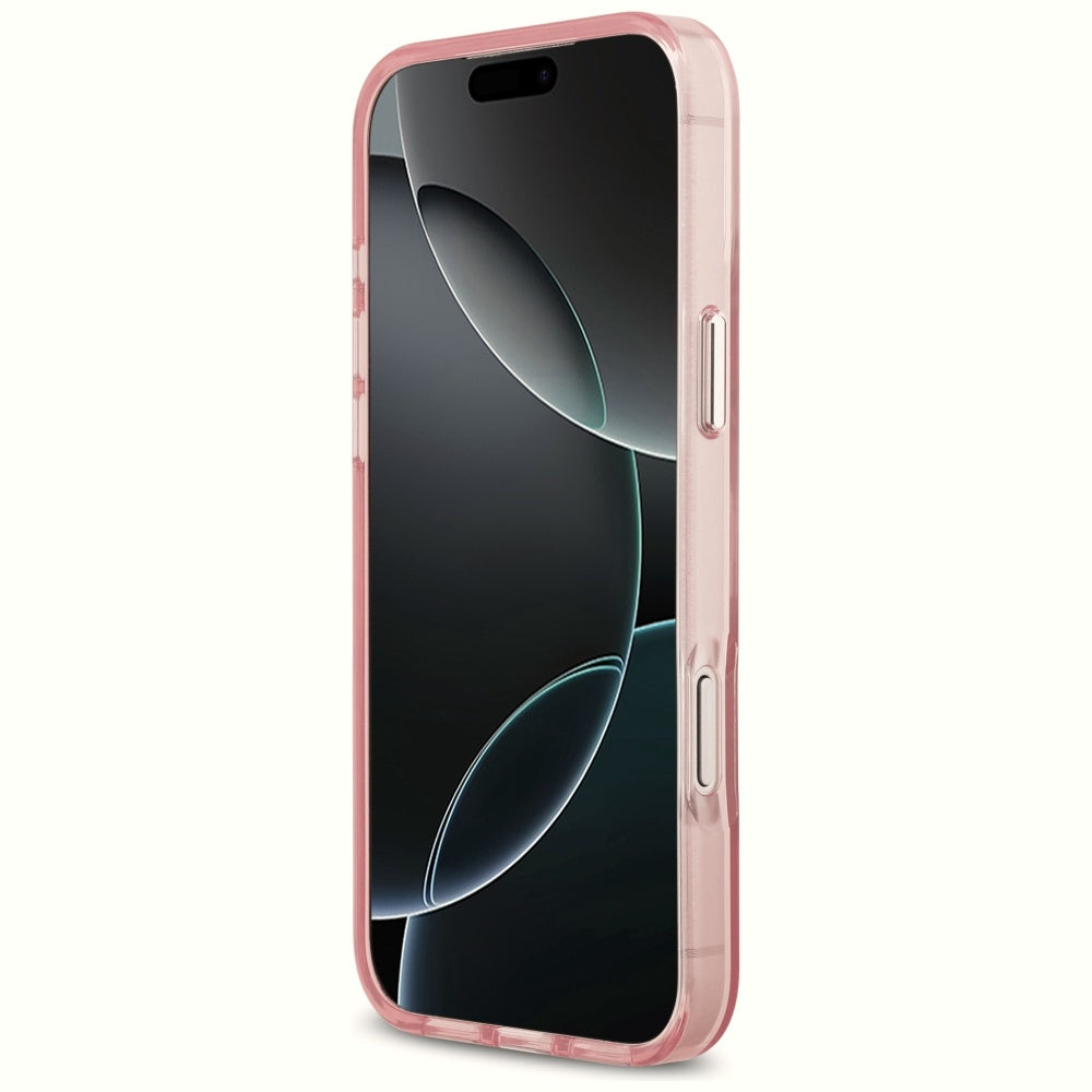 Karl Lagerfeld IML Choupette Sketch Logo MagSafe dėklas iPhone 17 Pro Max - rožinis -- iPhone 17 Pro Max