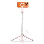 Tech-Protect L10S Bluetooth asmenukių lazda - rožinė-pilka -- Selfie Sticks & Tripods