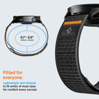 Spigen Athlex Air dirželis, skirtas Garmin Quick Release 22 mm – juodai oranžinis -- Watch Straps