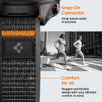 Spigen Athlex Air dirželis, skirtas Garmin Quick Release 22 mm – juodai oranžinis -- Watch Straps