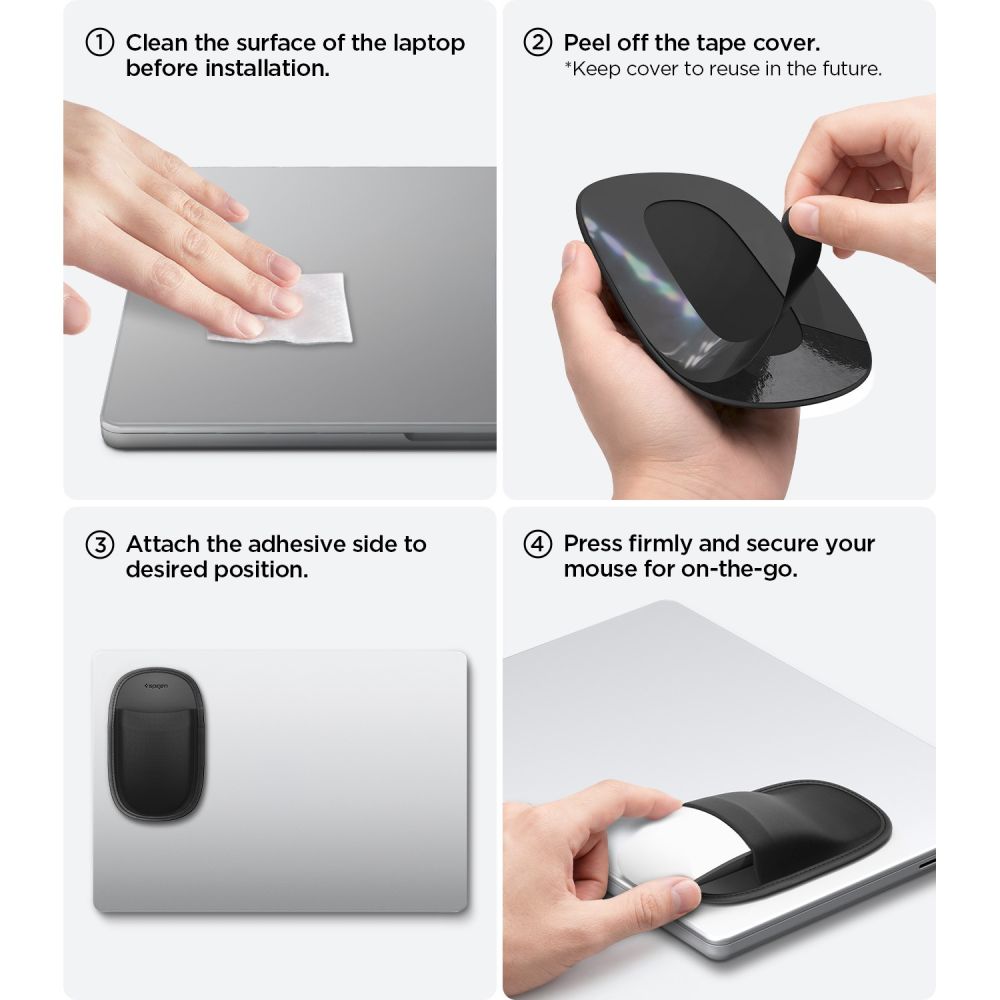 Spigen LD220 Mouse Sleeve pelės dėklas - juodas -- Cell phone cases and covers