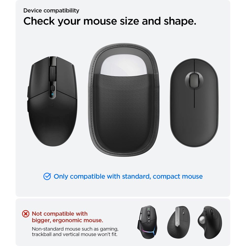 Spigen LD220 Mouse Sleeve pelės dėklas - juodas -- Cell phone cases and covers