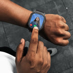Spigen Lite Fit Pro dirželis + grūdintas stiklas ekranui, skirtas Apple Watch Ultra 49 mm – juodas -- Apple Watch Ultra 49mm