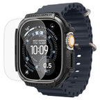 Spigen Rugged Armor dėklas + 9H grūdintas stiklas Apple Watch Ultra 49 mm - juodas matinis -- Apple Watch Ultra