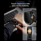 Spigen Rugged Armor dėklas + 9H grūdintas stiklas Apple Watch Ultra 49 mm - juodas matinis -- Apple Watch Ultra