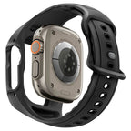 Spigen Liquid Air Pro dirželis su dėklu + grūdintas stiklas 9H, skirtas Apple Watch Ultra 49 mm – juodas -- Apple Watch...