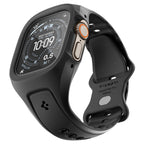 Spigen Liquid Air Pro dirželis su dėklu + grūdintas stiklas 9H, skirtas Apple Watch Ultra 49 mm – juodas -- Apple Watch...