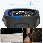 Spigen Liquid Air Pro dirželis su dėklu + grūdintas stiklas 9H, skirtas Apple Watch Ultra 49 mm – juodas -- Apple Watch...
