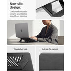Spigen SlimFold LD201-S6 nešiojamojo kompiuterio stovas – pilkas -- Laptop Stands