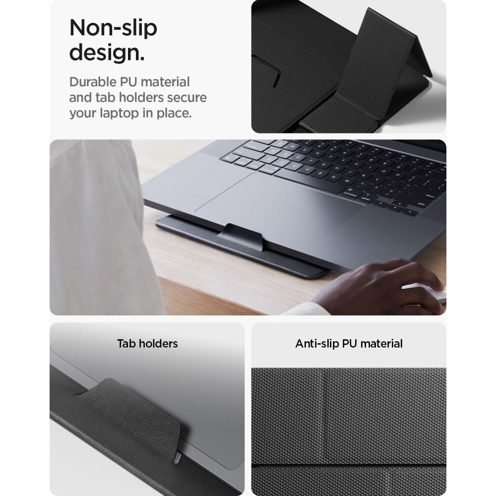 Spigen SlimFold LD201-S8 nešiojamojo kompiuterio stovas – pilkas -- Laptop Stands