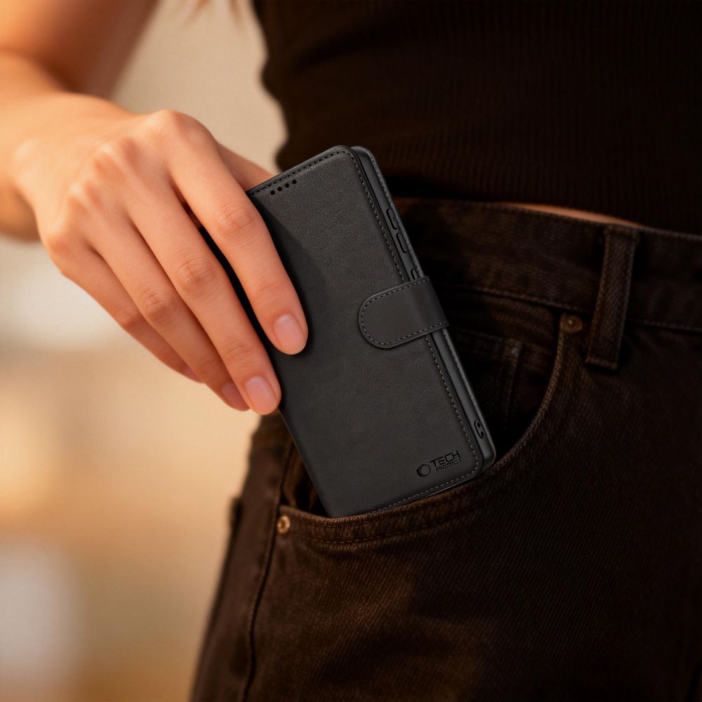 Tech-Protect Wallet dėklas Xiaomi 17T - juodas -- Xiaomi 17T