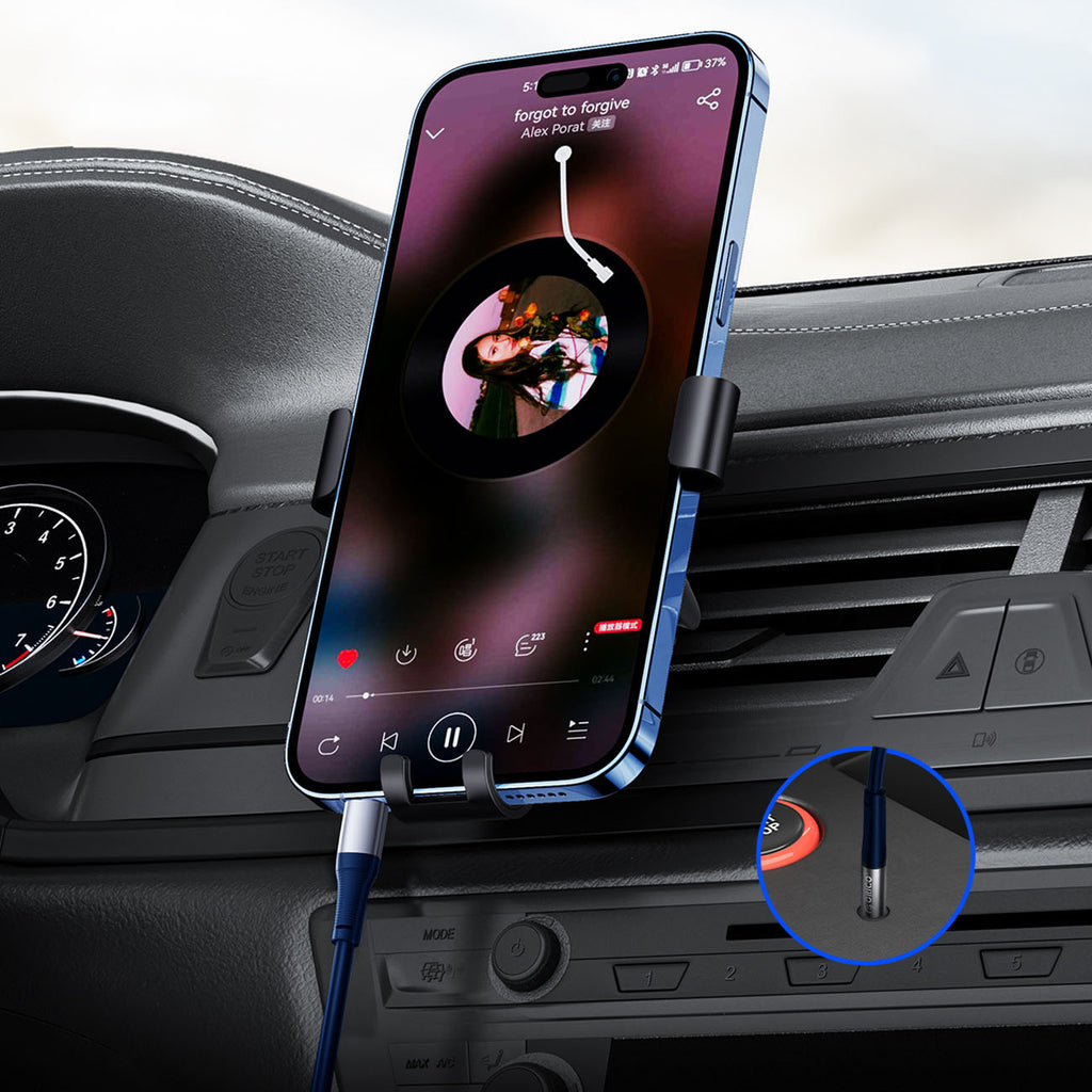 Orico AXC-02 USB-C į 3.5 mm garso lizdą audio kabelis 20 cm - mėlyna -- Audio Cables