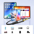 Orico AXW Mini Jack 3.5mm Male to Male kampuotas garso kabelis 5m - juodas -- Audio Cables