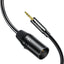 Orico AXKF mini jack 3.5 mm į XLR moterišką garso kabelį 5 m - juodas -- Audio Cables