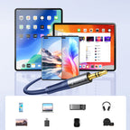 Orico AXRF garso kabelis mini jack 3.5 mm į 2x RCA moteriškus lizdus 1.5 m - mėlyna -- Audio Cables