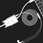 Orico PTAV USB-C - VGA adapteris ir 3,5 mm Full HD mini šonas 0,15 m - sidabrinė -- Video Adapters
