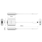 Orico PTAV USB-C - VGA adapteris ir 3,5 mm Full HD mini šonas 0,15 m - sidabrinė -- Video Adapters