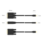 Orico XD-MDTD Mini DisplayPort į DVI Full HD 60 Hz Kabelis 2 m - Juoda -- Video Cables