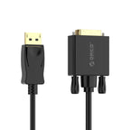 Orico XD-DTD DisplayPort į DVI 4K Kabelis 3m - Juoda -- Video Cables