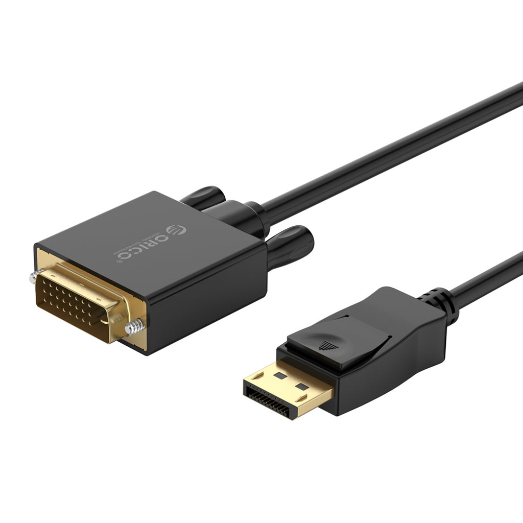 Orico XD-DTD DisplayPort į DVI 4K Kabelis 2m - Juoda -- Video Cables