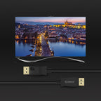 Orico XD-DTD DisplayPort į DVI 4K Kabelis 2m - Juoda -- Video Cables