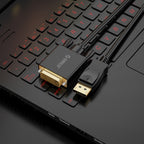 Orico XD-DTD DisplayPort į DVI 4K Kabelis 2m - Juoda -- Video Cables