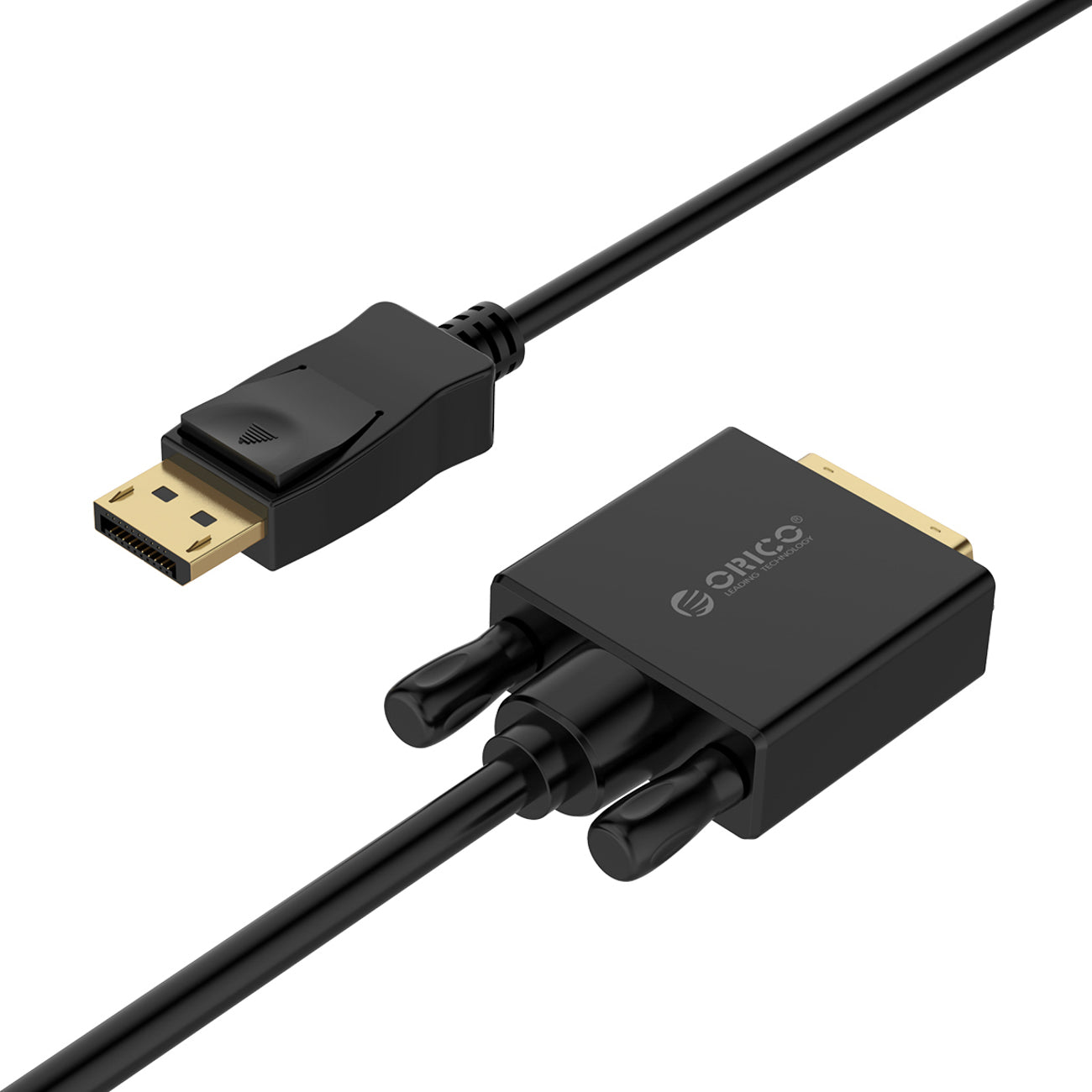 Orico XD-DTD DisplayPort į DVI 4K Kabelis 1m - Juoda -- Video Cables