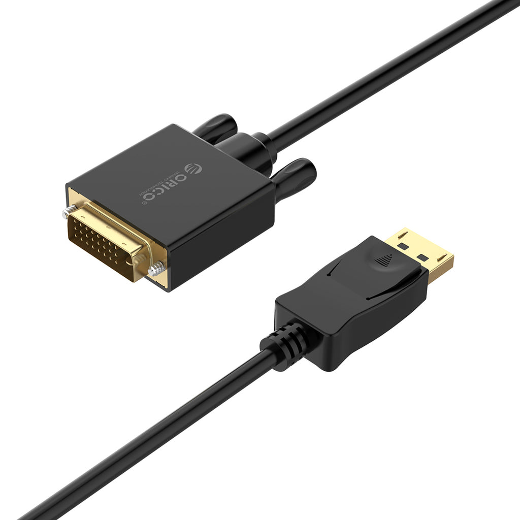 Orico XD-DTD DisplayPort į DVI 4K Kabelis 1m - Juoda -- Video Cables