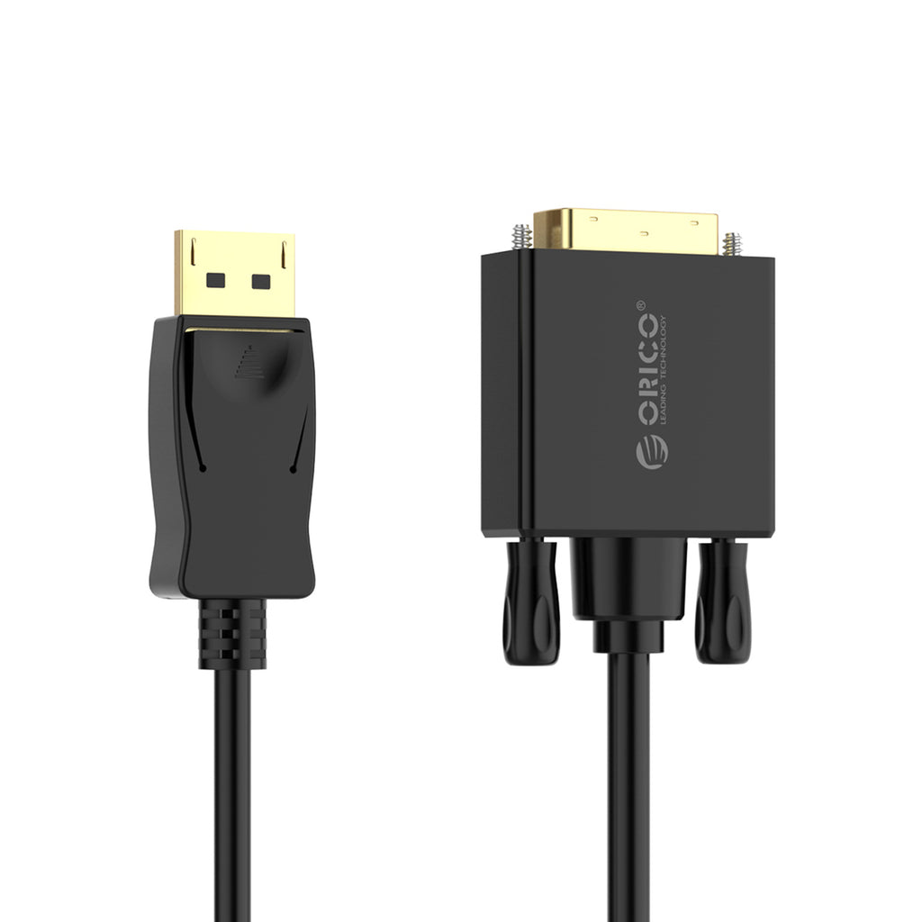 Orico XD-DTD DisplayPort į DVI 4K Kabelis 1m - Juoda -- Video Cables